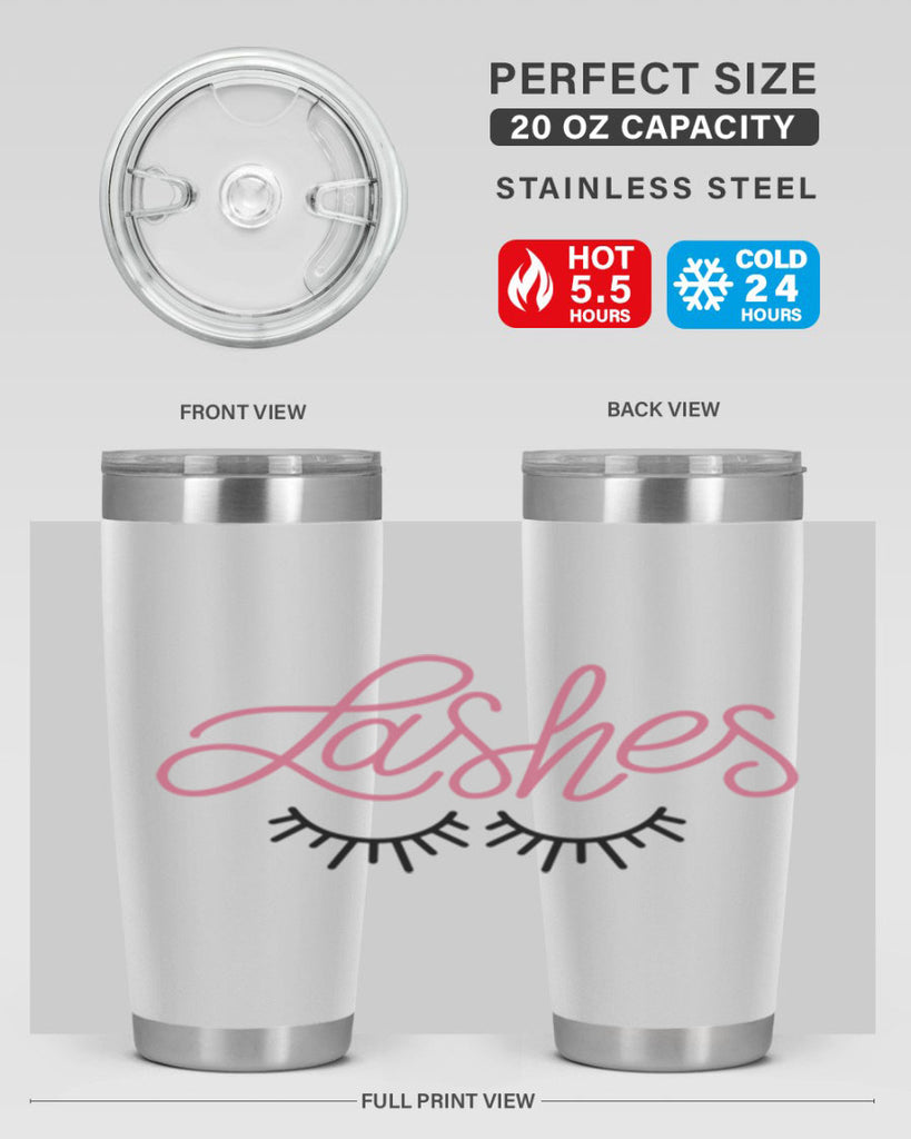 Lashes Style 63#- make up- Tumbler