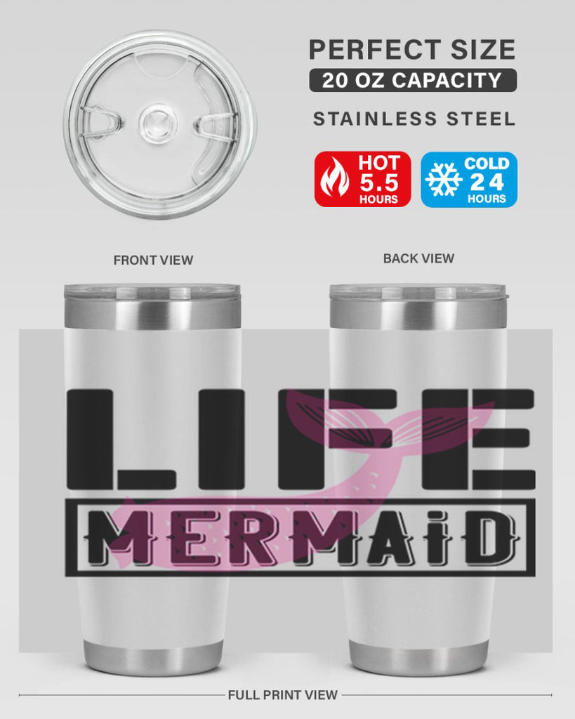 Life mermaid 303#- mermaid- Tumbler