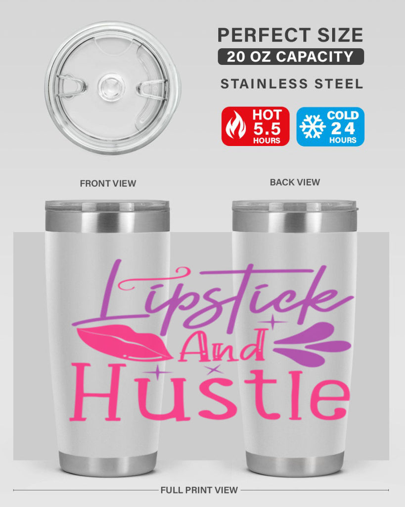 Lipstick And Hustle Style 229#- make up- Tumbler