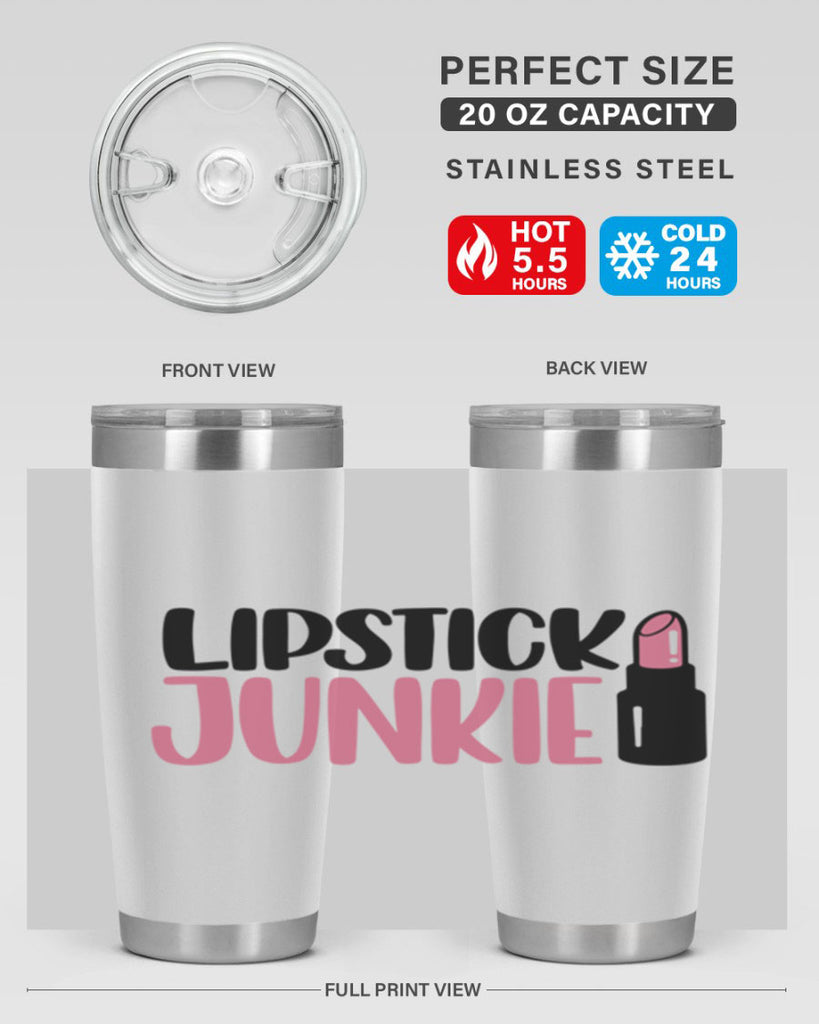 Lipstick Junkie Style 56#- make up- Tumbler