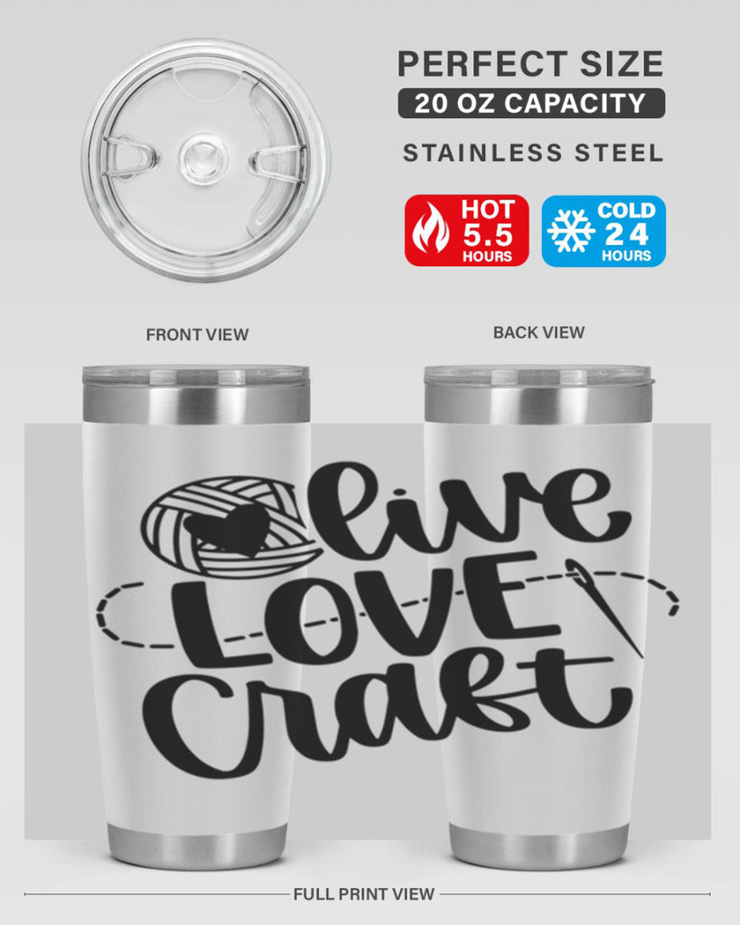 Live Love Craft 15#- crafting- Tumbler