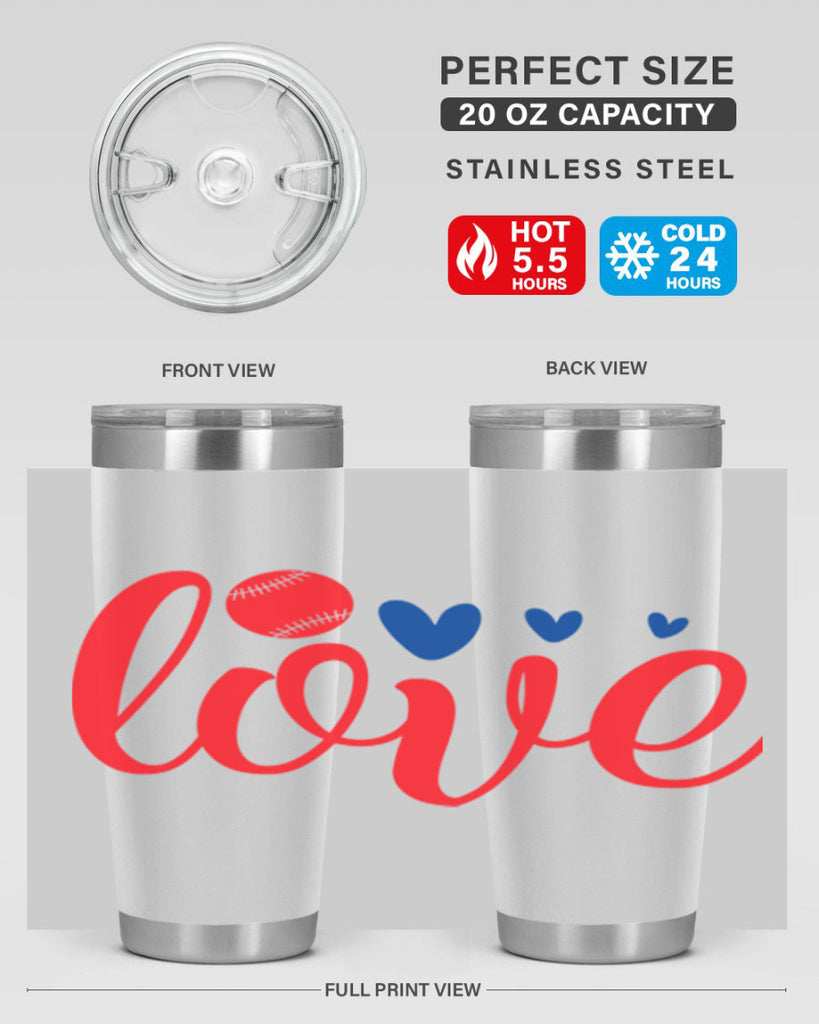 Love 2052#- baseball- Tumbler