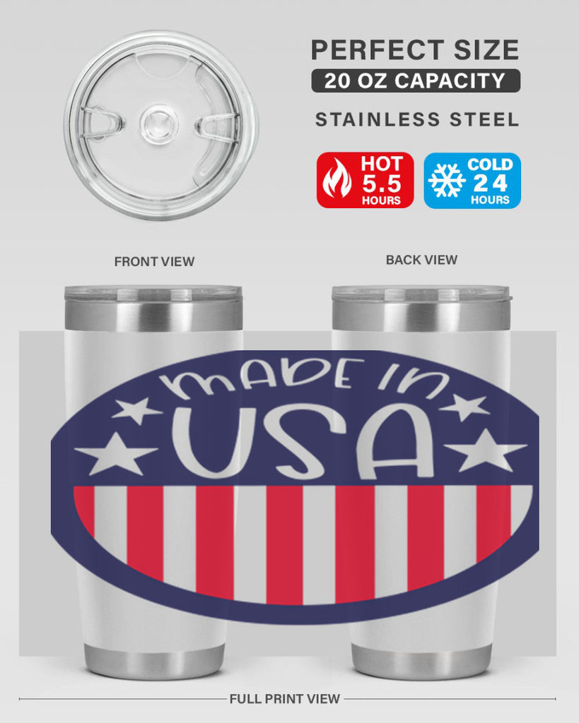 Made In USA Style 165#- Fourt Of July- Tumbler