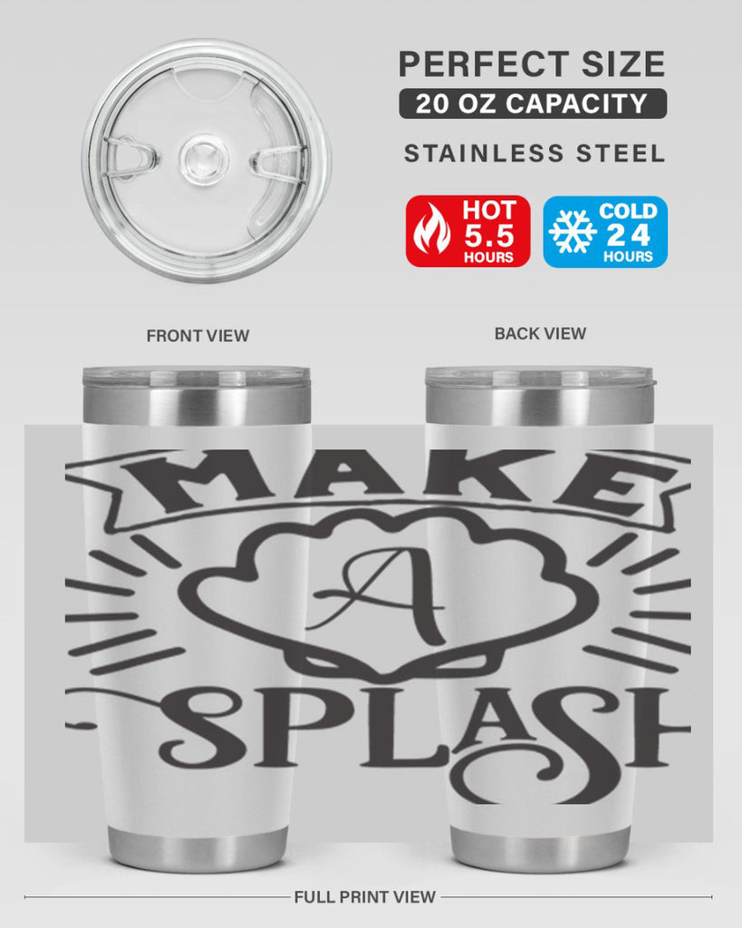 Make a splash 312#- mermaid- Tumbler