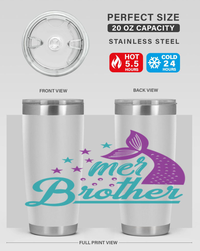 Mer Brother 323#- mermaid- Tumbler