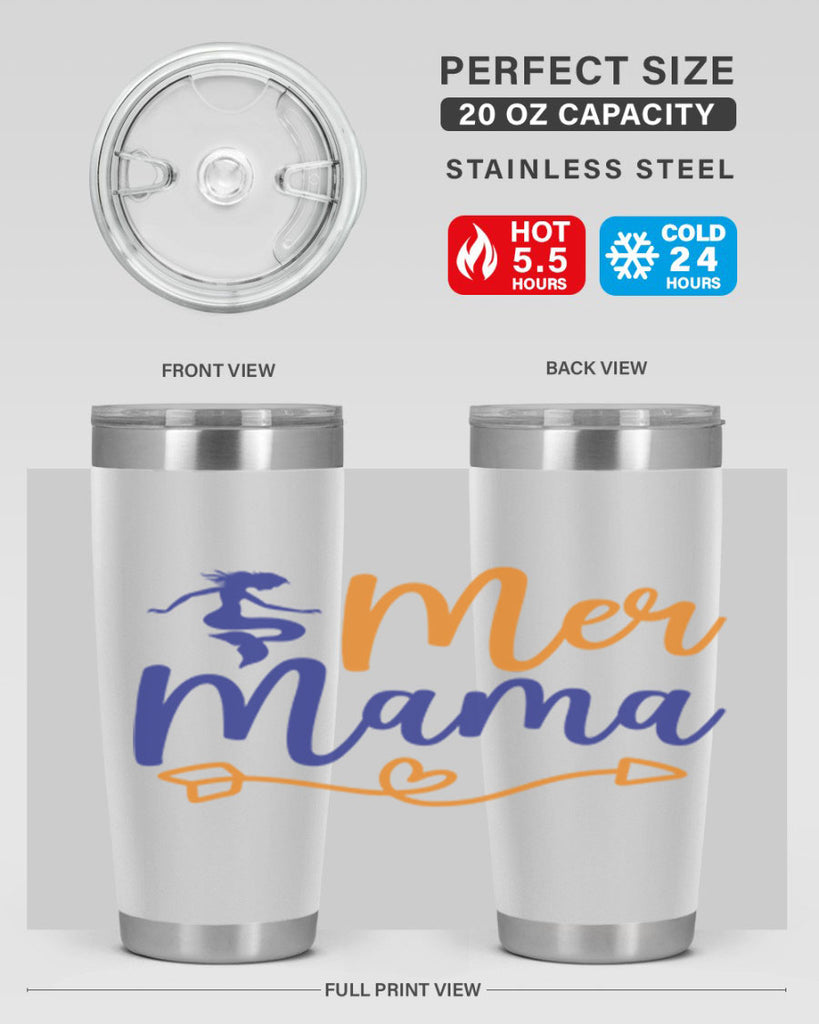 Mer Mama 331#- mermaid- Tumbler