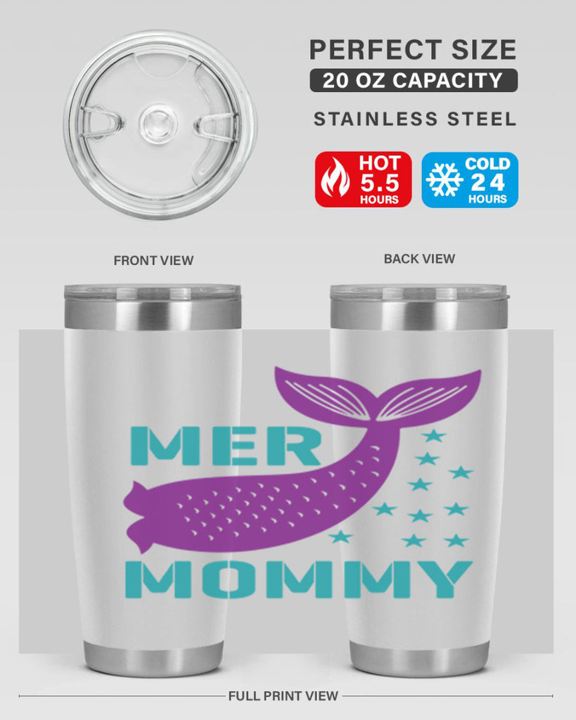 Mer Mommy 342#- mermaid- Tumbler