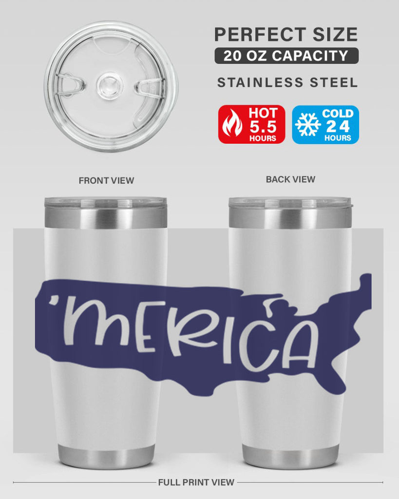 Merica Style 137#- Fourt Of July- Tumbler