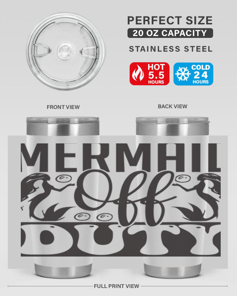 Mermaid off duty 435#- mermaid- Tumbler