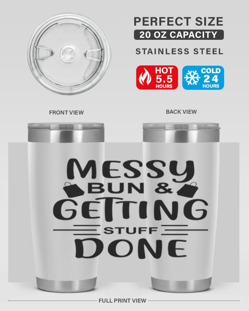 Messy Bun Getting Stuff Done 120#- fashion- Cotton Tank
