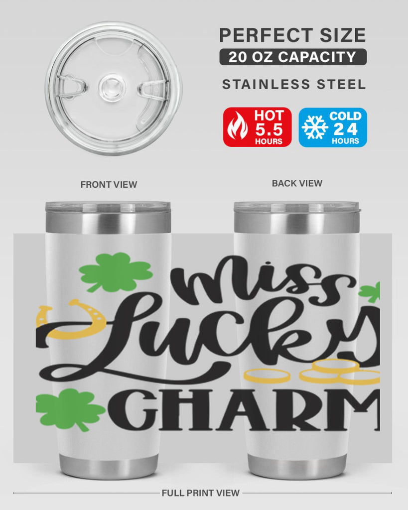 Miss Lucky Charm Style 47#- St Patricks Day- Tumbler