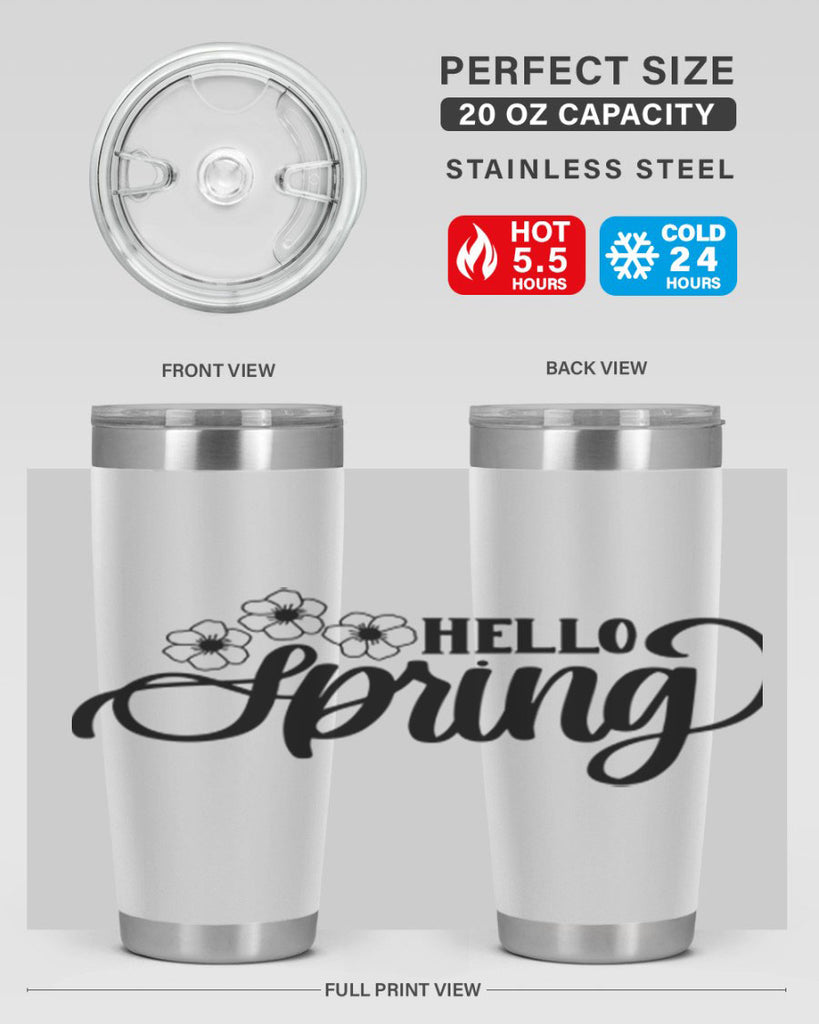 PNG_Hello Spring393#- spring- Tumbler