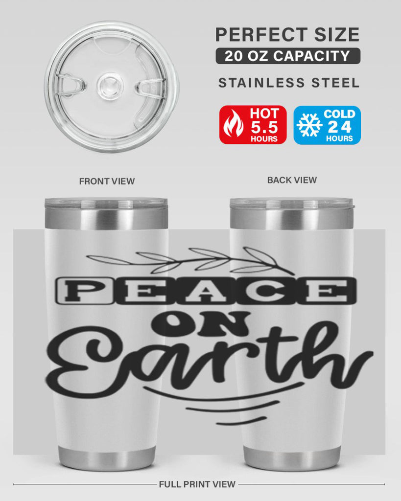 Peace on Earth 335#- winter- Tumbler