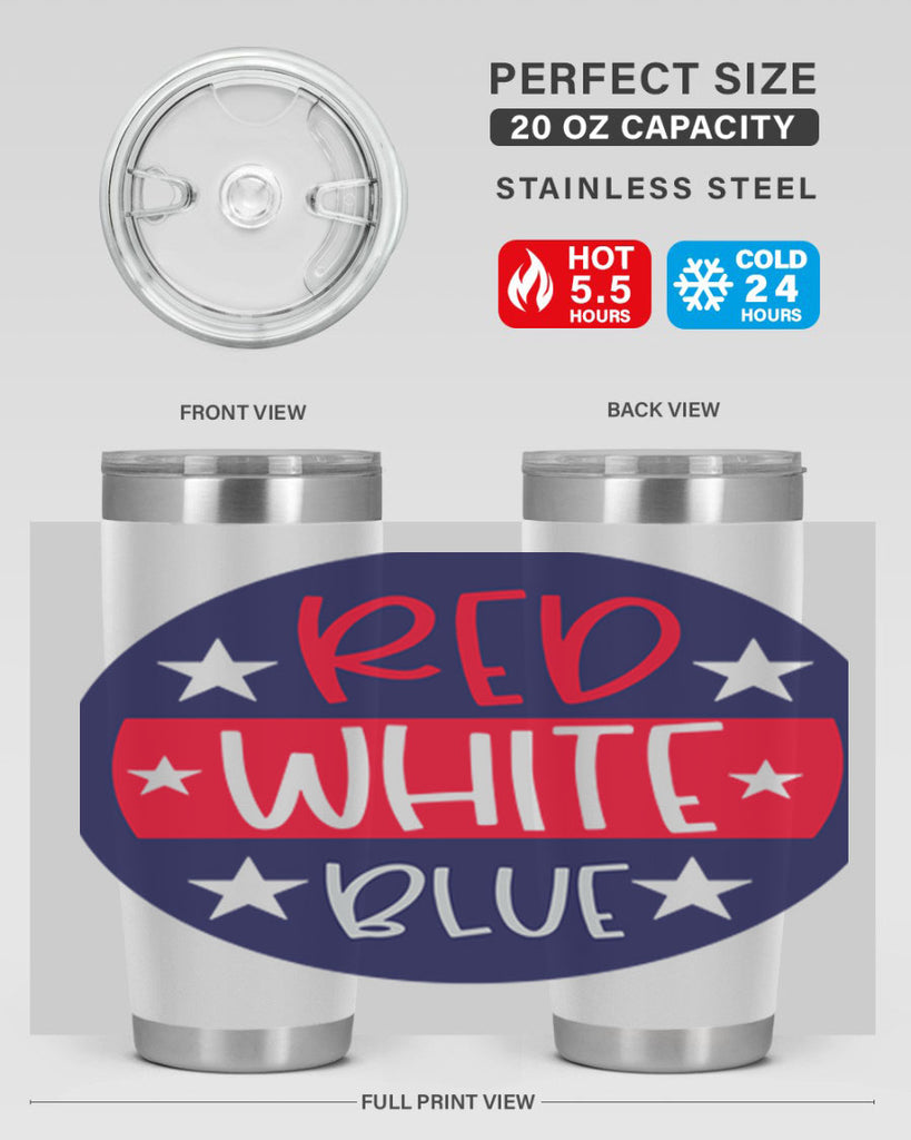 Red White Blue Style 170#- Fourt Of July- Tumbler