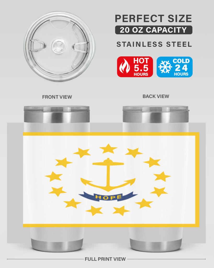 Rhode Island 13#- Us Flags- Tumbler