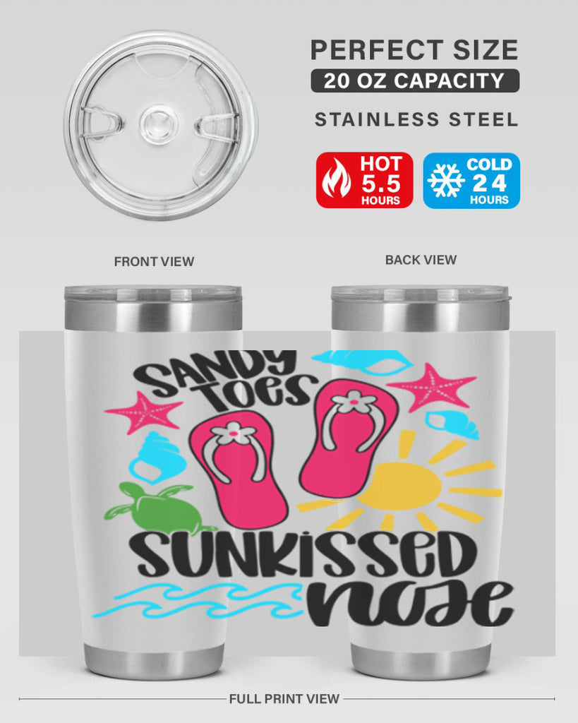 Sandy Toes Sunkissed Nose Style 27#- summer- Tumbler