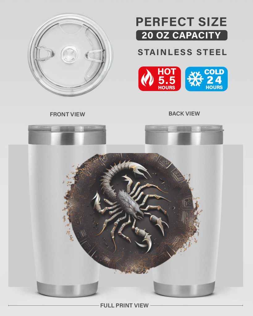 Scorpius 467#- zodiac- Tumbler