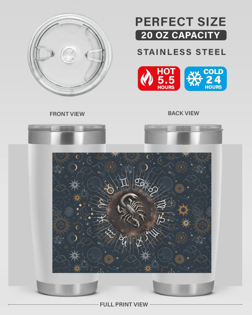 Scorpius Straight 466#- zodiac- Tumbler