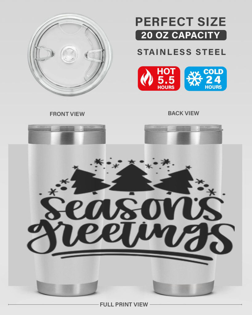 Seasons Greetings345#- winter- Tumbler