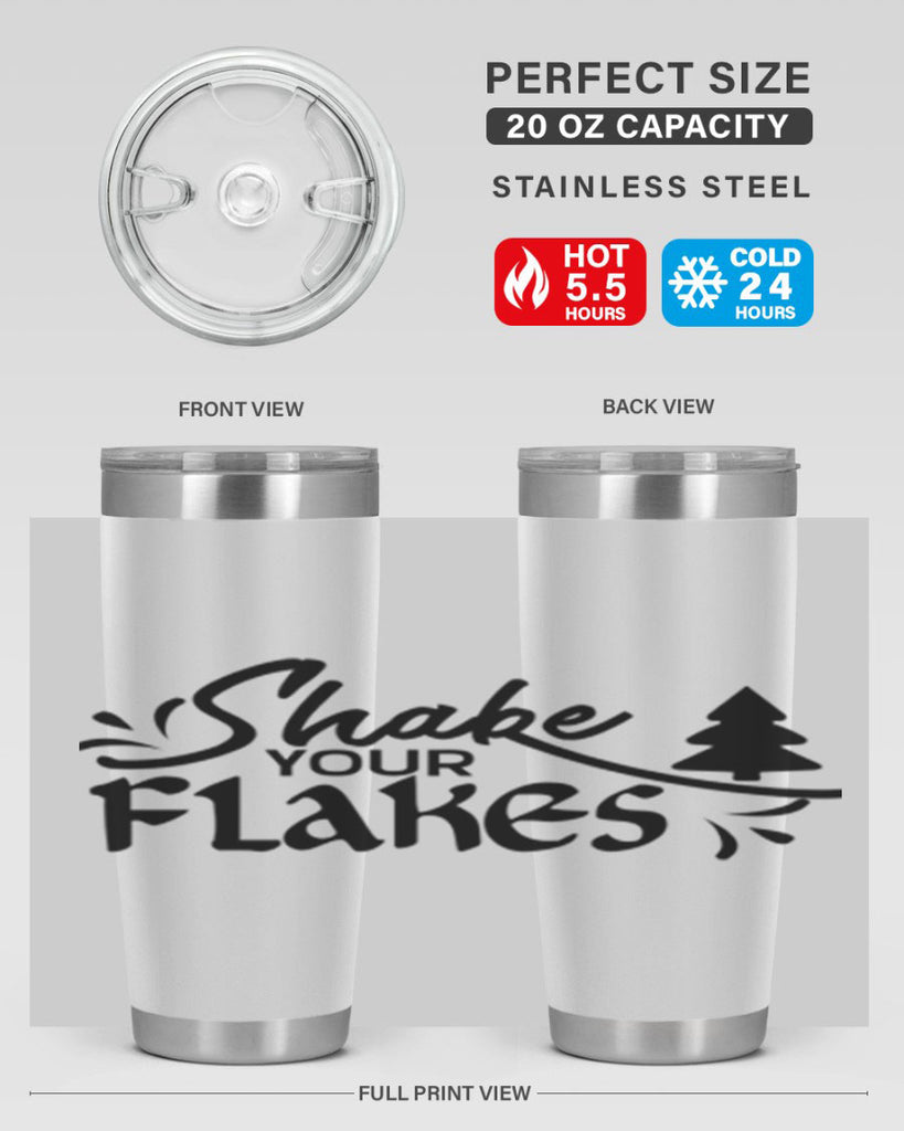 Shake Your Flakes 354#- winter- Tumbler