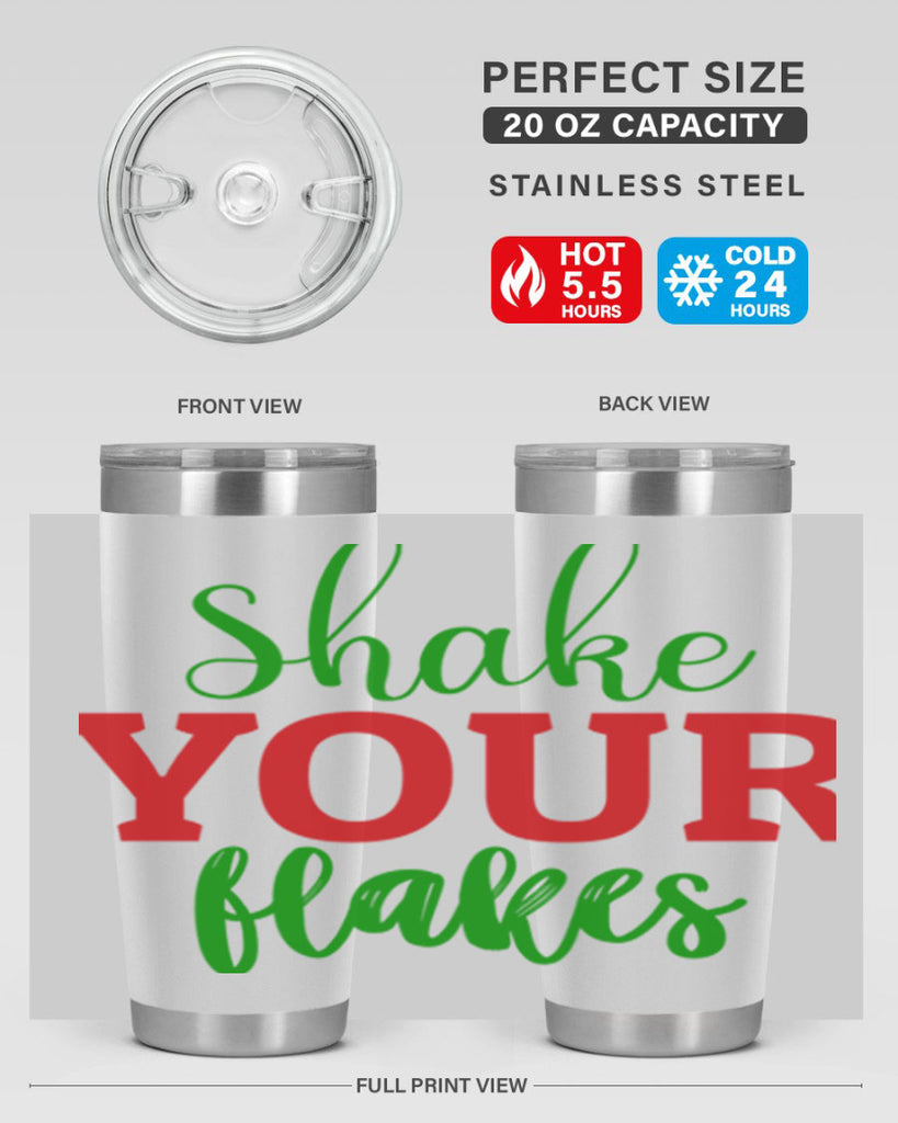 Shake Your Flakes 355#- winter- Tumbler