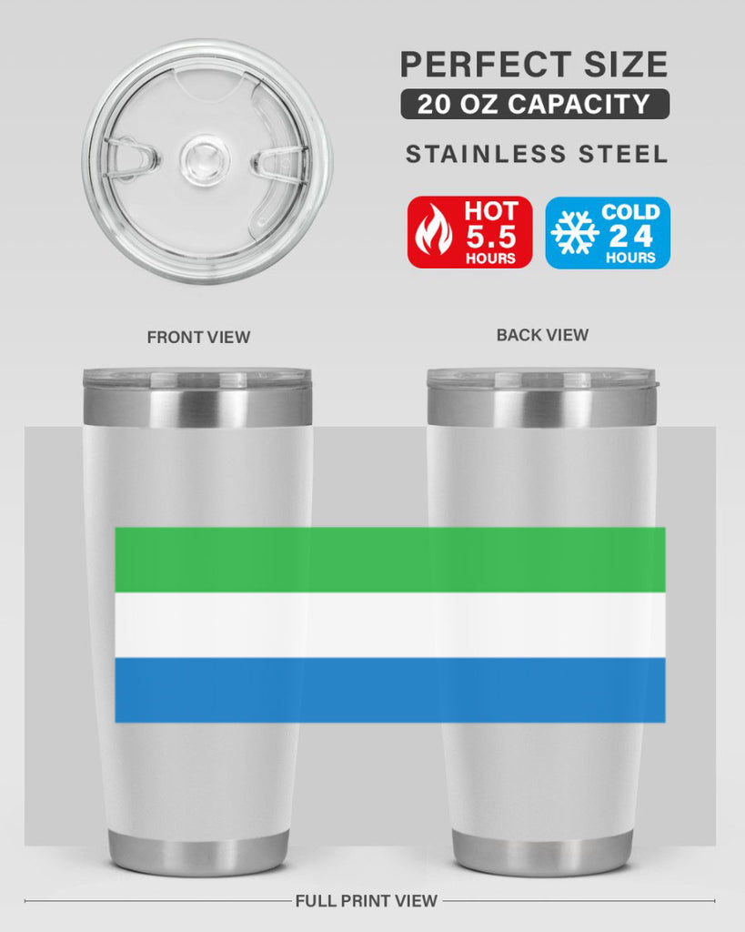 Sierra Leone 42#- world flags- Tumbler