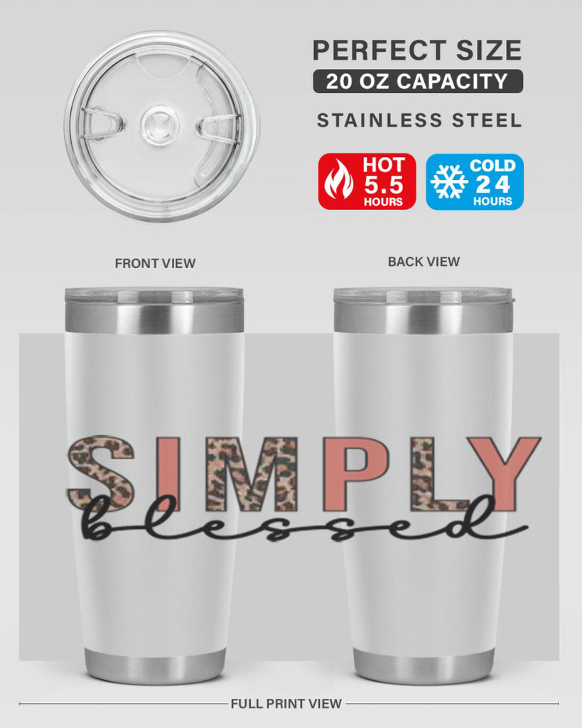 Simply blessed 575#- fall- Tumbler