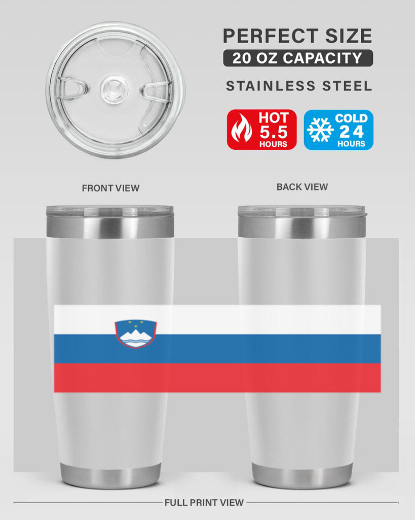 Slovenia 39#- world flags- Tumbler