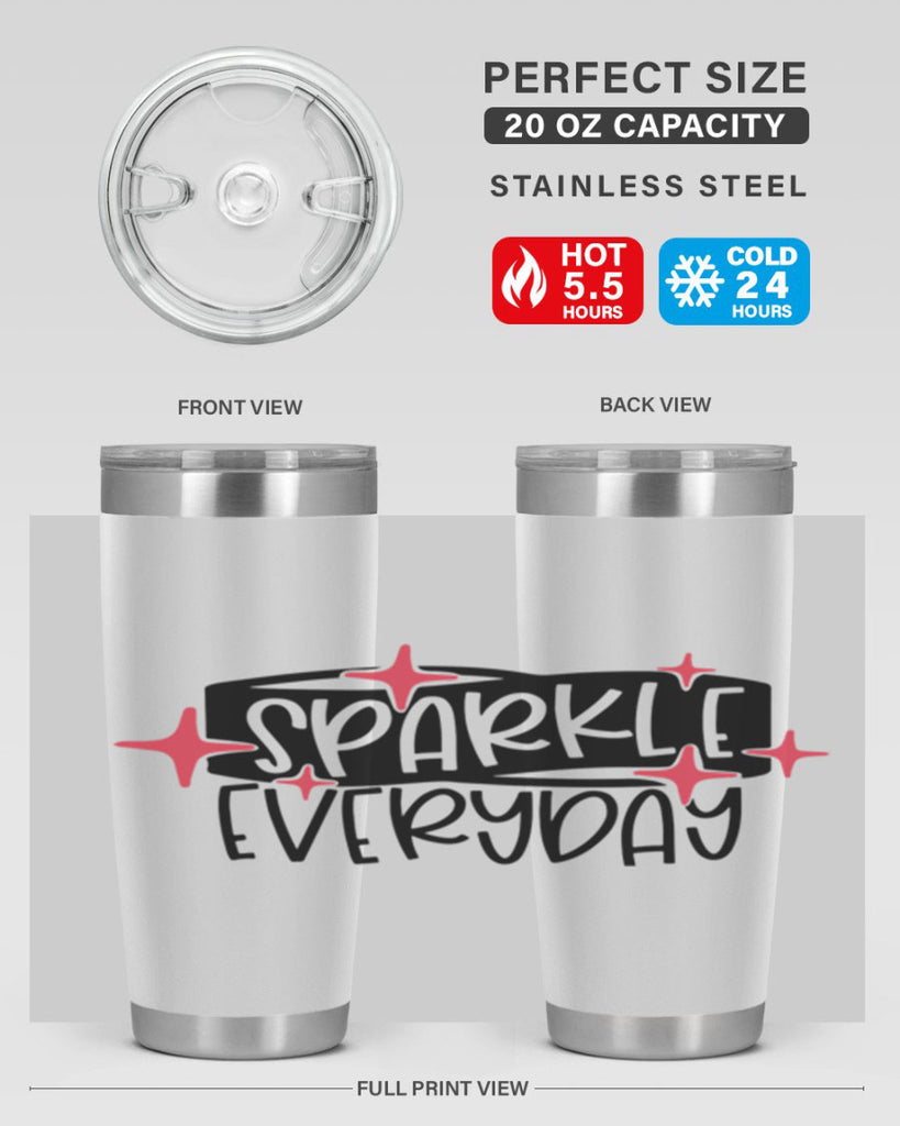 Sparkle Everyday Style 20#- make up- Tumbler