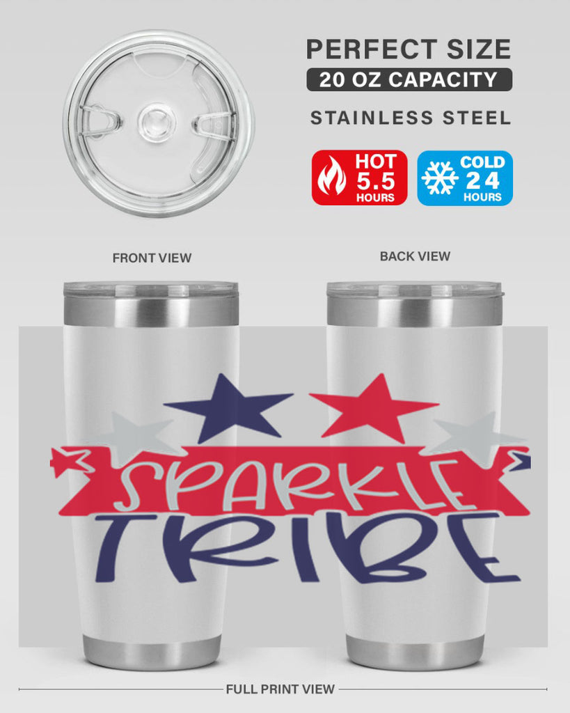 Sparkle Tribe Style 172#- Fourt Of July- Tumbler