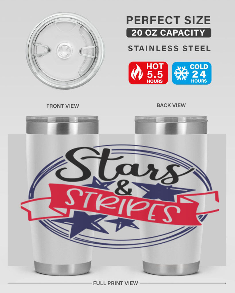 Stars StripeS Style 174#- Fourt Of July- Tumbler