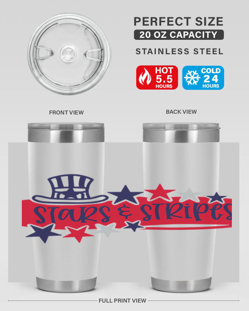 Stars Stripes Style 175#- Fourt Of July- Tumbler