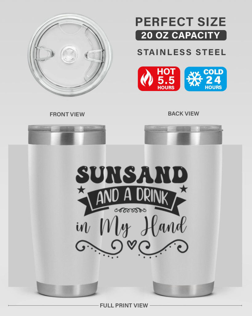 Sunsandandadrinkin 484#- zodiac- Tumbler