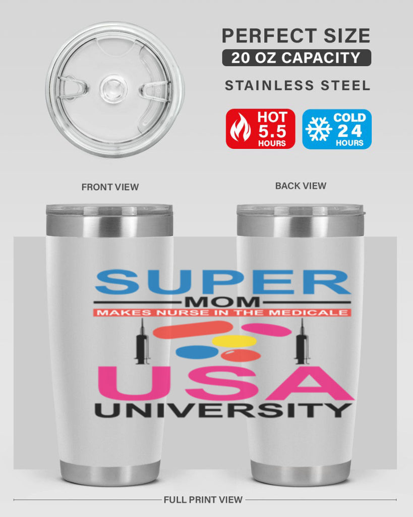 Super Mom Makes Nurse in the Style 333#- nurse- tumbler