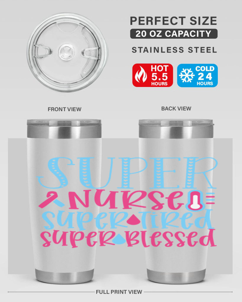 Super Nurse Super Tired Style Style 23#- nurse- tumbler