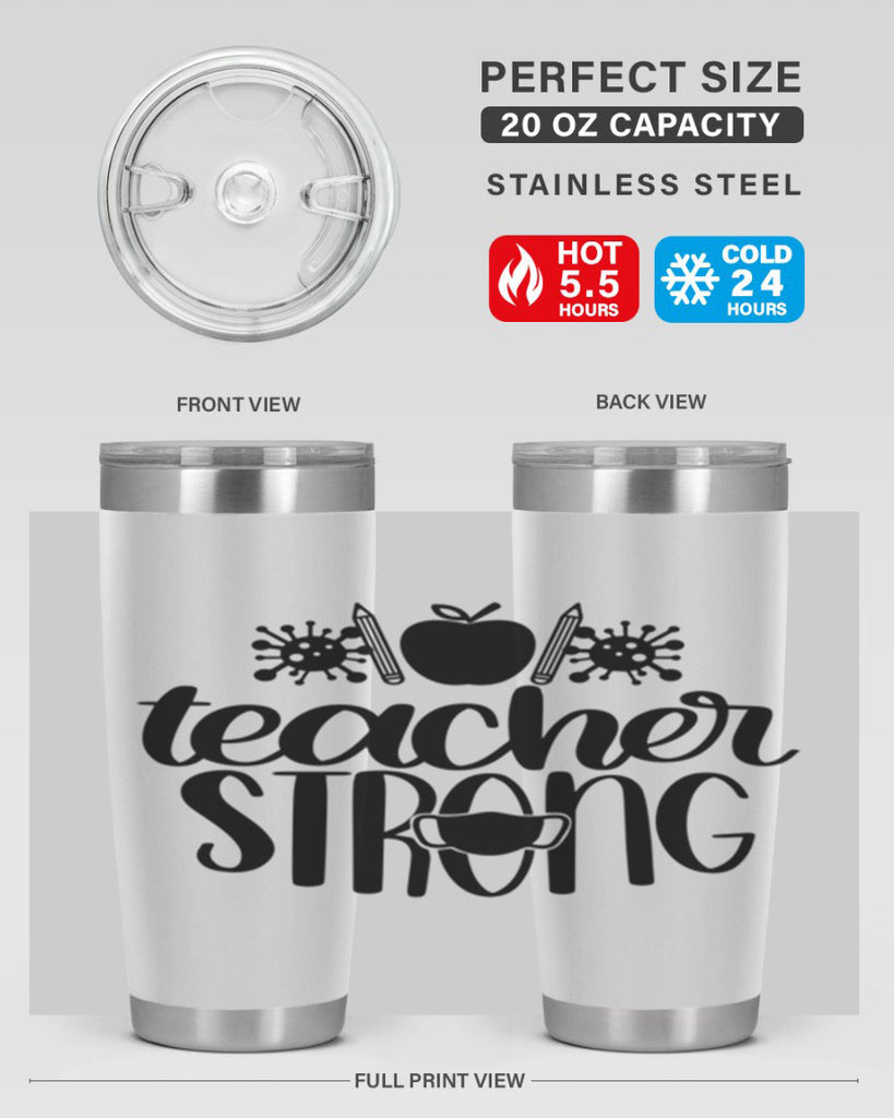 Teacher Strong Style 47#- teacher- tumbler