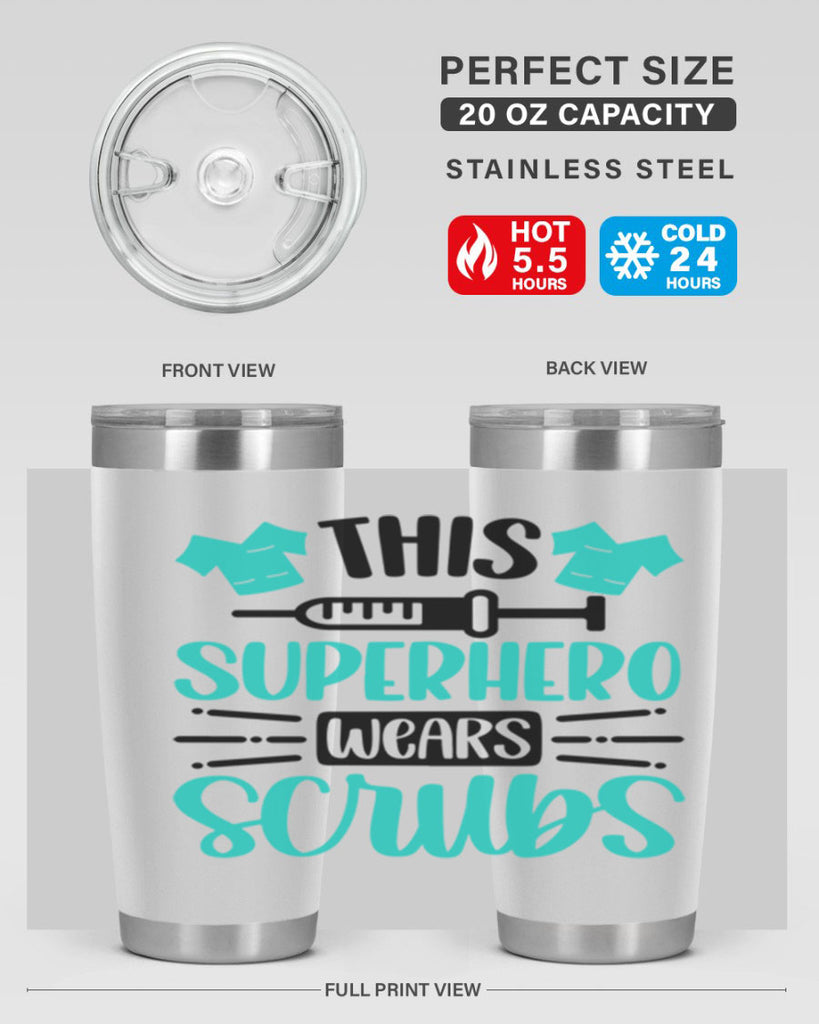 This Superhero Wears Style Style 18#- nurse- tumbler