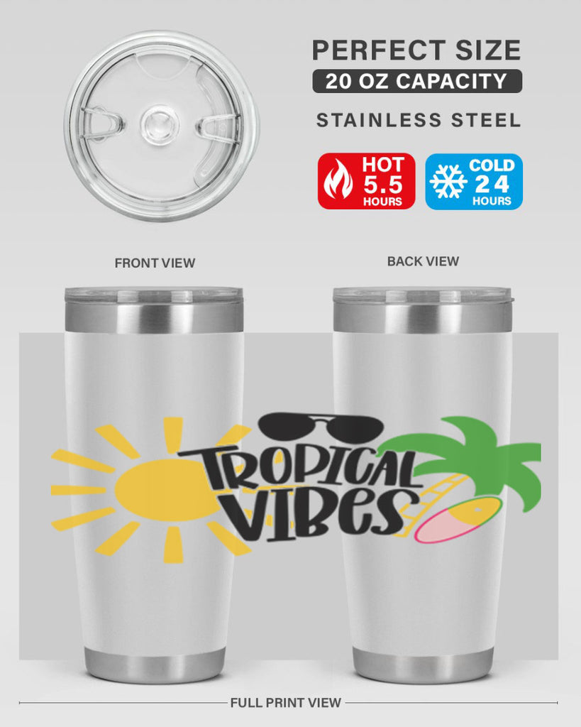 Tropical Vibes Style 9#- summer- Tumbler