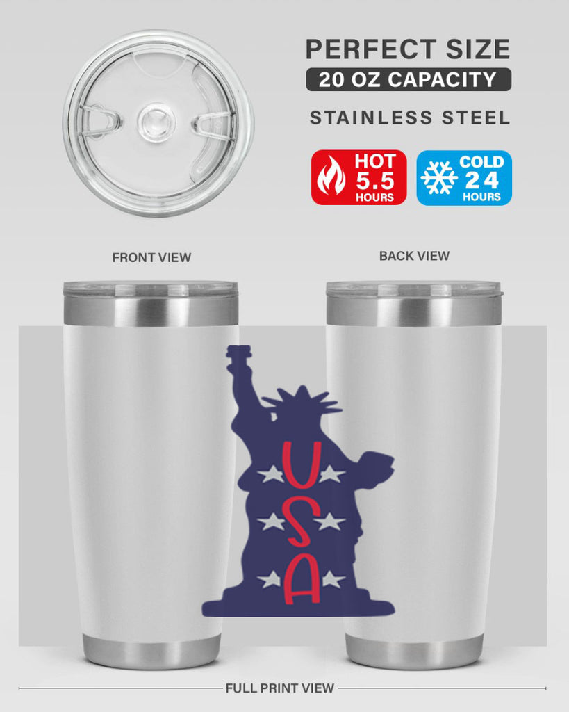 USA Style 181#- Fourt Of July- Tumbler