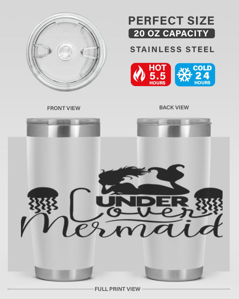 Under Cover Mermaid 642#- mermaid- Tumbler