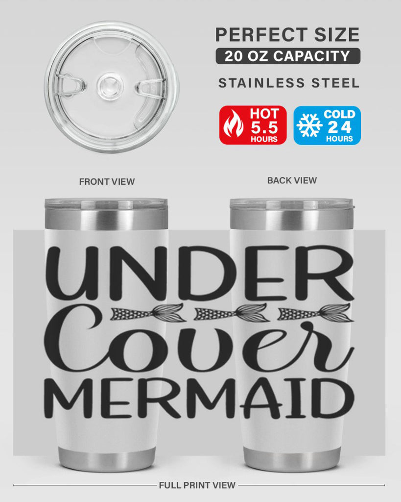 Under Cover Mermaid 647#- mermaid- Tumbler
