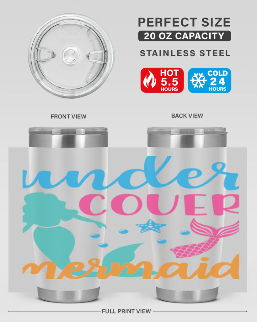 Under Cover Mermaid Design 654#- mermaid- Tumbler