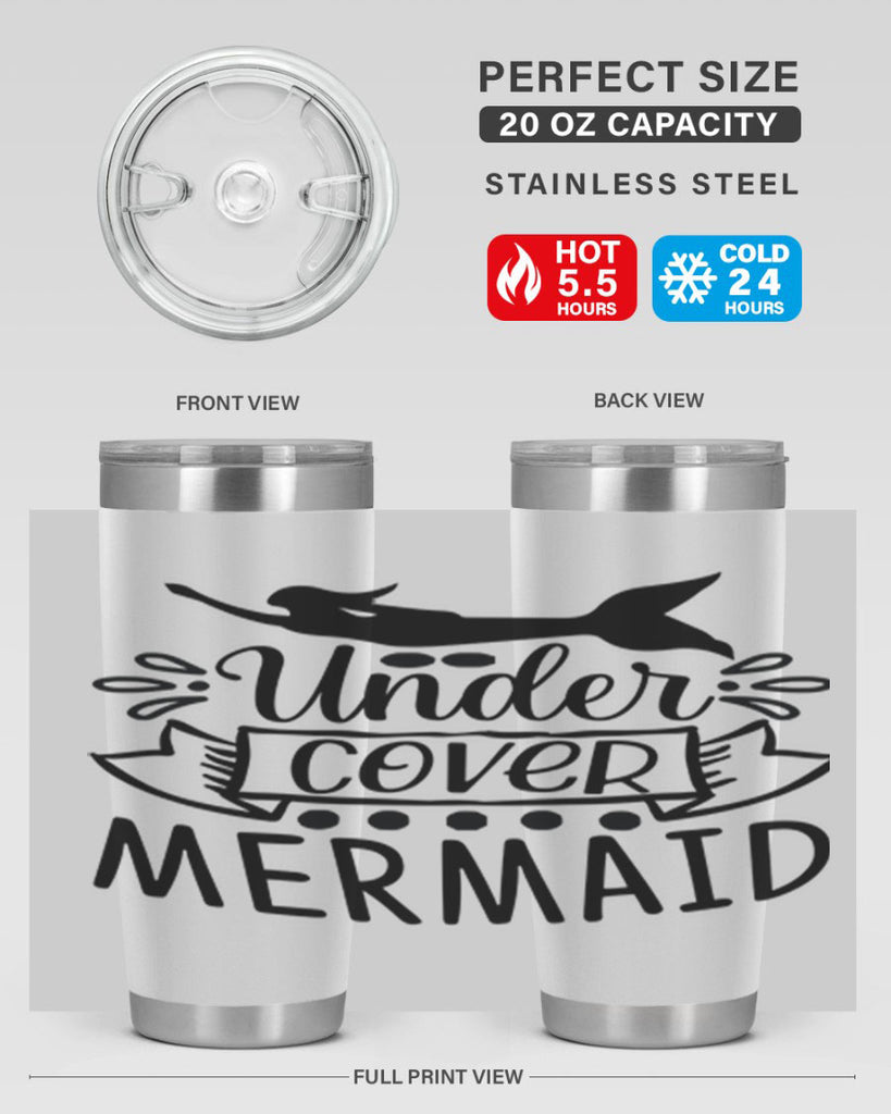 Under cover mermaid 645#- mermaid- Tumbler