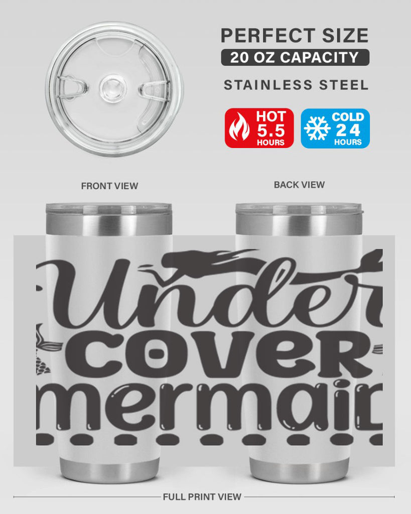 Under cover mermaid 649#- mermaid- Tumbler