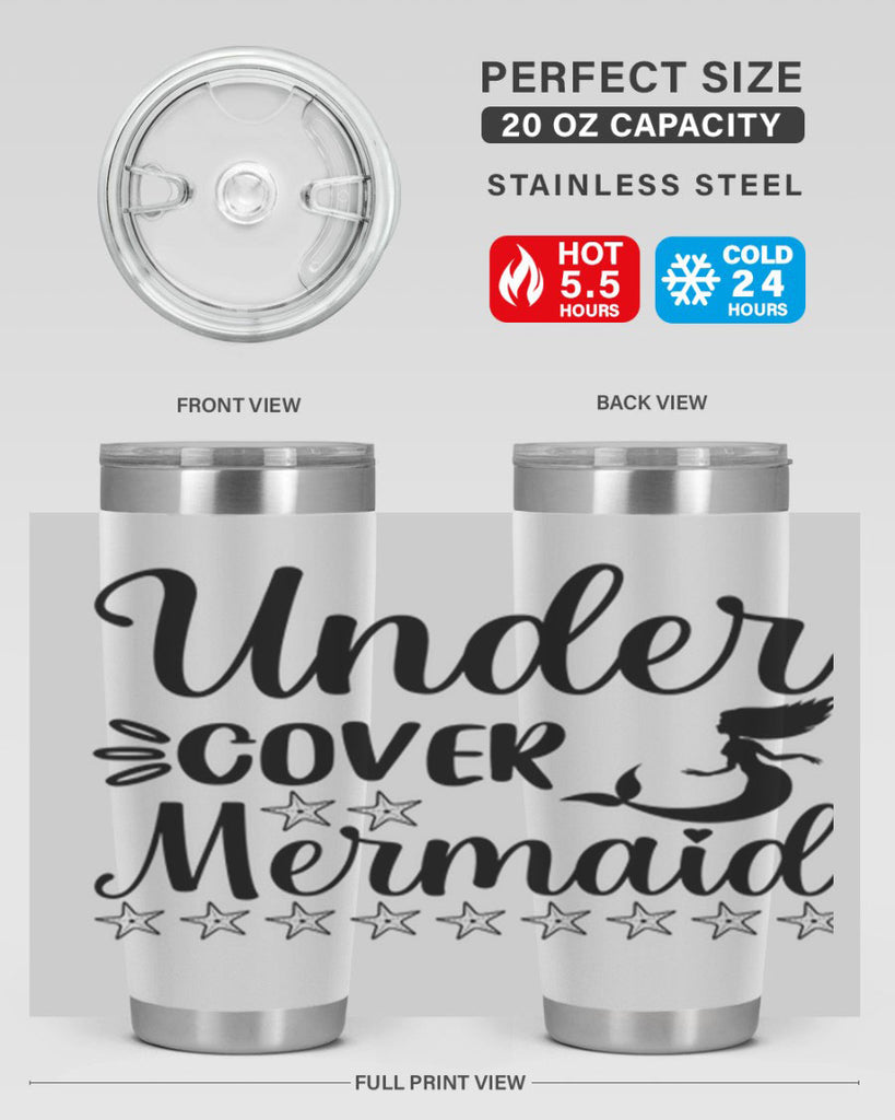 Under cover mermaid 650#- mermaid- Tumbler