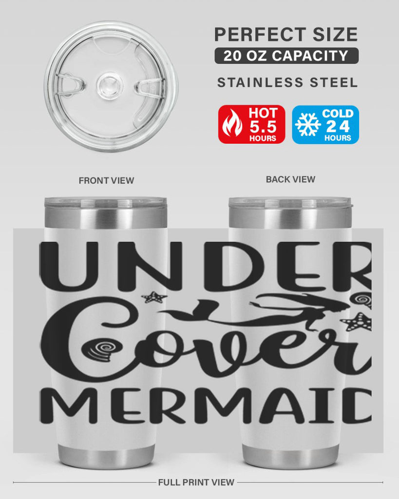 Under cover mermaid design 655#- mermaid- Tumbler