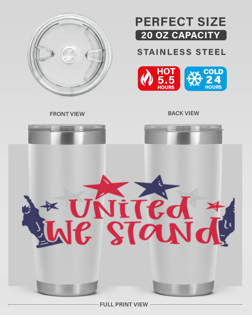 United We Stand Style 179#- Fourt Of July- Tumbler