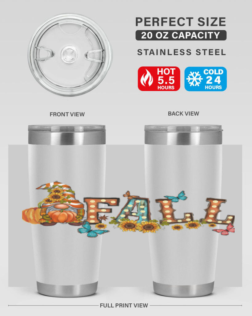VintageFallGnome 626#- fall- Tumbler