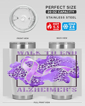 Walk o End AlzheimerS Purple Ribbon 220#- alzheimers- Tumbler