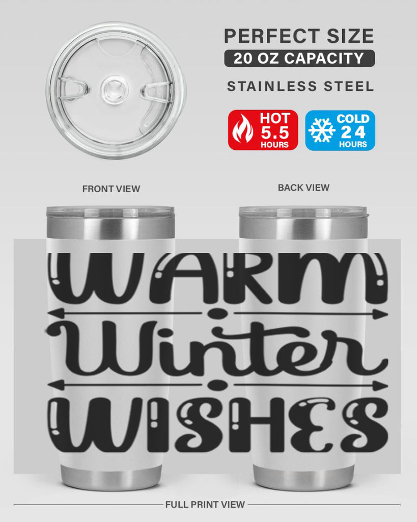Warm Winter Wishes 463#- winter- Tumbler